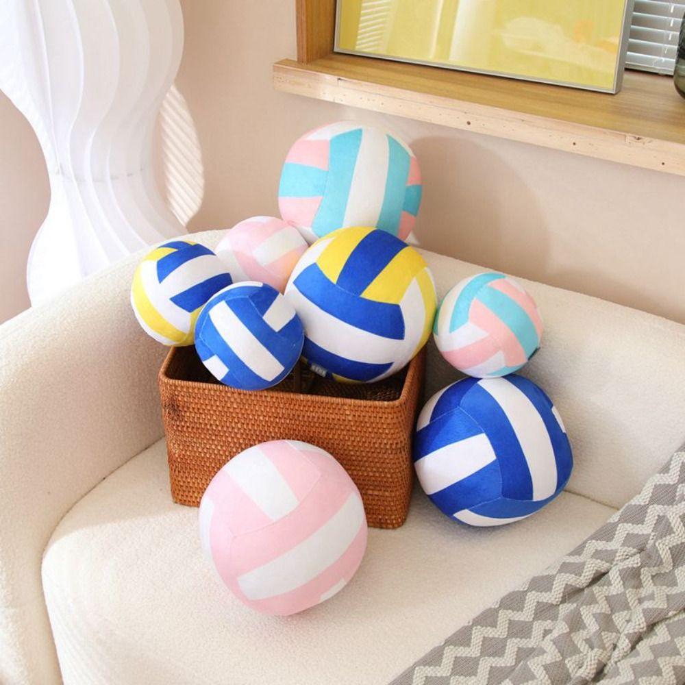 Simulation Ball Pillow Simulation Volleyball Plush Toy Basketball Stuffed Toys Basketball Pillow