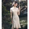 Chinese Style Cheongsam Lace Improved Daily Temperament Dress