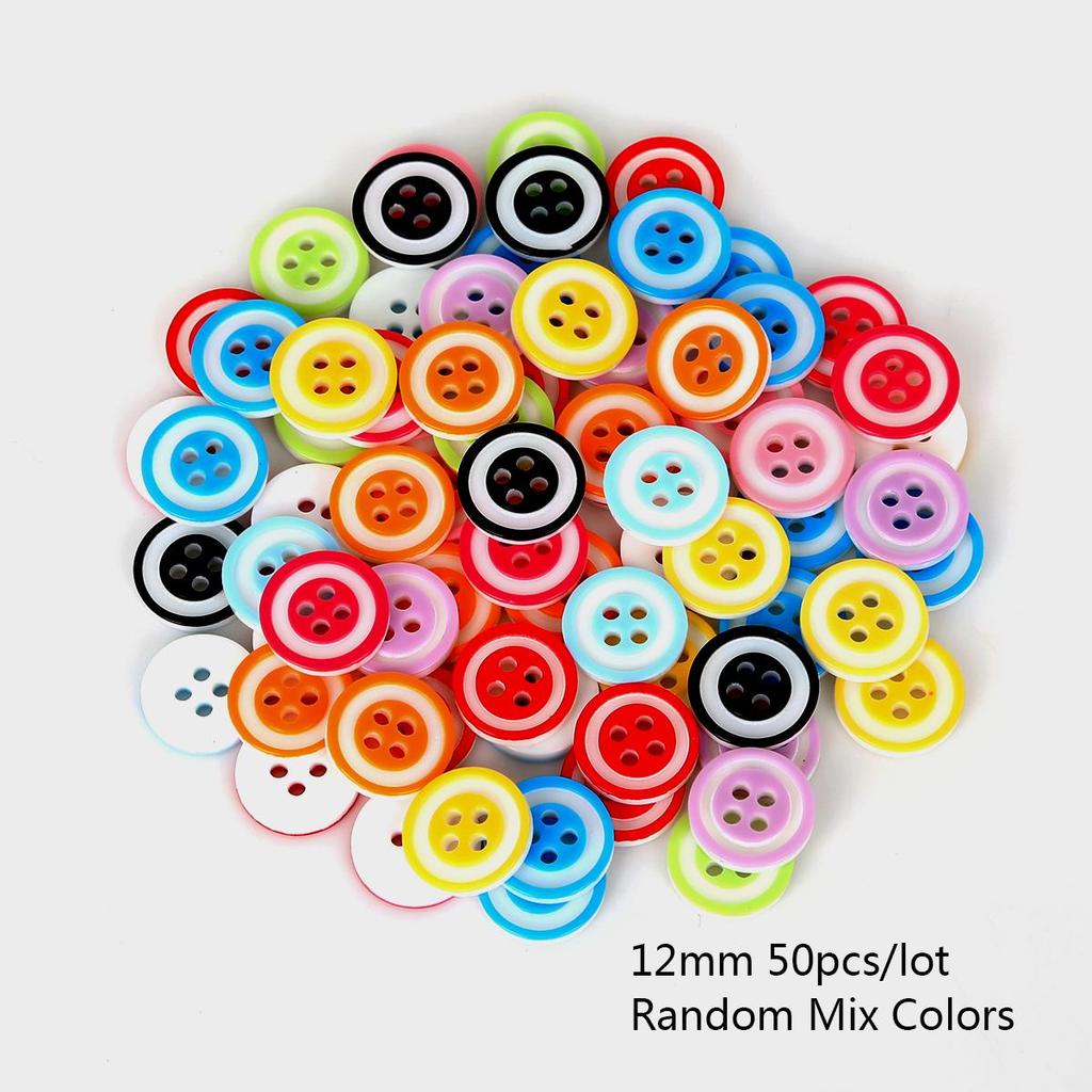 50 шт. пуговицы разных форм, швейные аксессуары для одежды, пластиковые пуговицы 9-15 мм