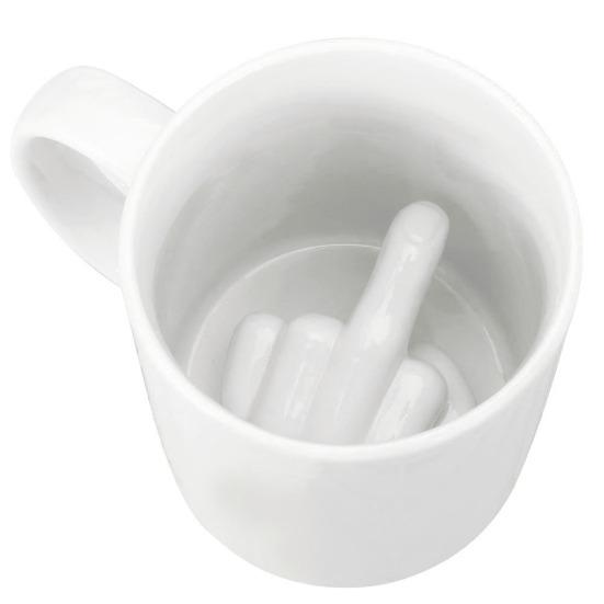 Новинка, домашний офис, средний палец, внутри керамическая кружка для кофе, чашка для чая, молочного сока