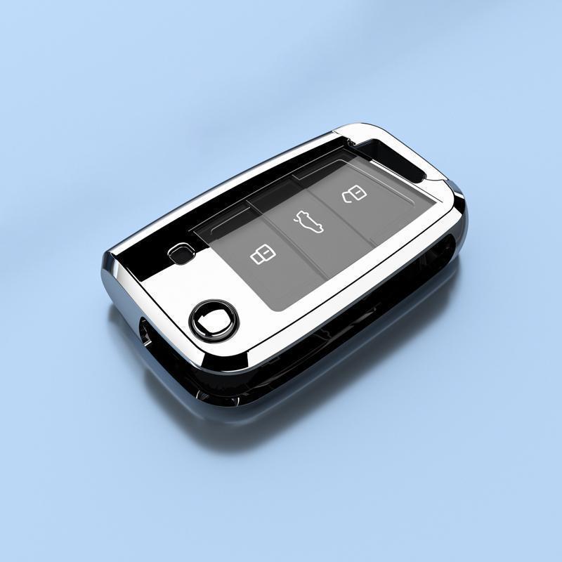 Роскошный чехол для ключей для Volkswagen Lamando 2015-2021 - Складной дизайн для мужчин и женщин