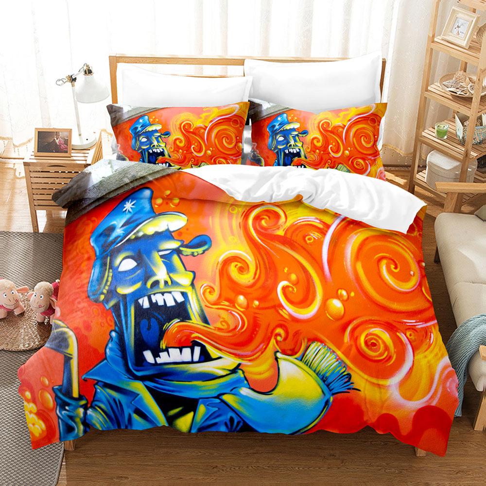 Пододеяльник в стиле граффити с рисунком для подростков, постельное белье в стиле уличной культуры, комплект постельного белья размера «king-size» и «queen-size» в стиле хип-хоп из полиэстера