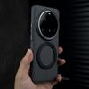 Для Xiaomi 15 Ultra 15 Pro MI 15 Чехол Жесткий ПК Гофрированный Рисунок Противоскользящий Магнитный Держатель Беспроводная Зарядка Чехол-Бампер для Телефона