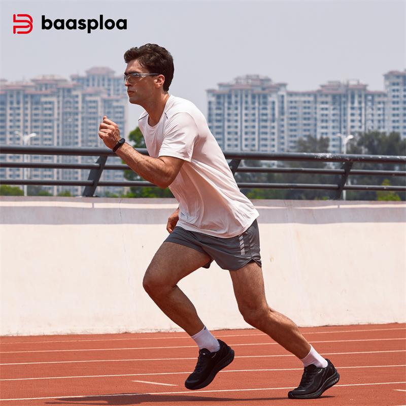 BAASPLOA Мужские кроссовки Carbon Plate мужские легкие амортизирующие нескользящие сетчатые дышащие кроссовки для бега на открытом воздухе брендовые мужские профессиональные кроссовки