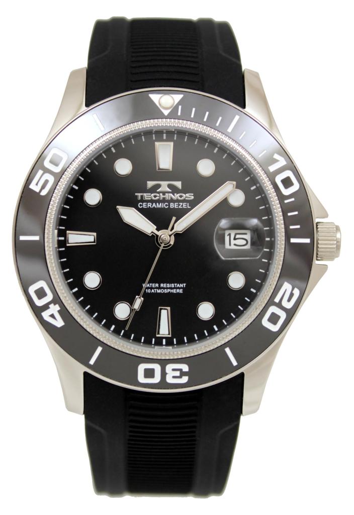 Мужские часы Technos T6C21BB Date Black,
