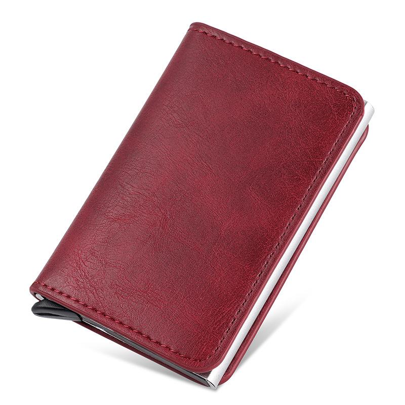 Всплывающий держатель для карт из углеродного волокна с блокировкой RFID