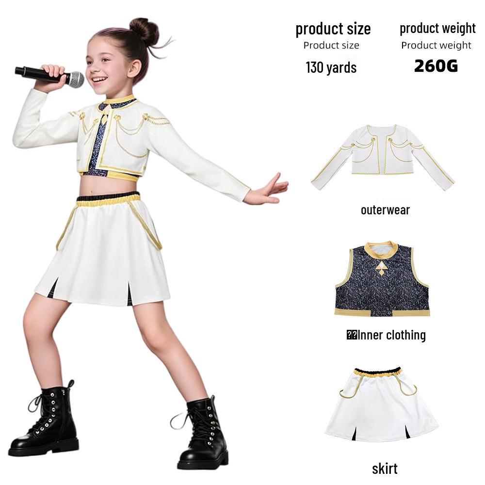 K-POP Demon Hunter Girl Group Cosplay Costume for Kids - Superstar Rumizzoi Collection
