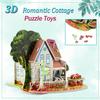 3D DIY Puzzle Jigsaw Toys for Kids Romantic Cottage Castle Construction Gift for Children House Puzzle Baby Toys Educational Toy