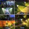 Xiaomi 2/4/6 Pack 74 LED Solar Lawn Lights Outdoor, with Light Sensor, 3 Color Temperature Lamp, Decor for Garden Yard Solar Light