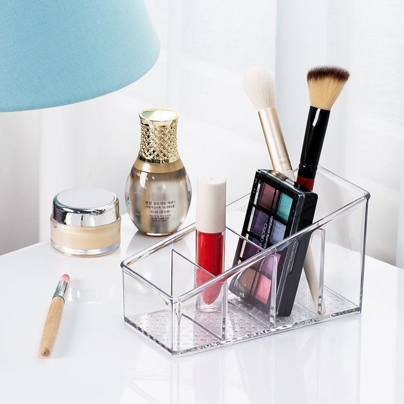 3/4 сетки держатель для хранения косметических кистей пульт дистанционного управления ящик для хранения настольный органайзер для офисных ручек для макияжа прозрачный настольный ящик