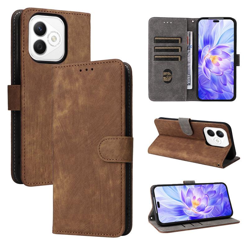 Чехол-книжка для Honor X60i 5G/Honor Play 9T Pro из искусственной кожи с полной защитой корпуса [с блокировкой RFID]