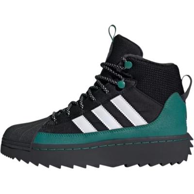 Оригинальные Superstar Winterized Trek Удобные Амортизирующие Водонепроницаемые Высокие Уличные Ботинки Детская Обувь Черный ID1018