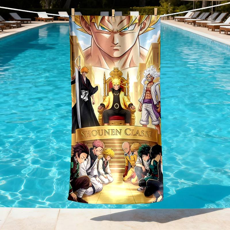 Дизайн пляжного полотенца с принтом One Piece, Мягкое, Легкое. для дома, ванной, спа, бассейна, йоги, серфинга, кемпинга, подарок семье, другу