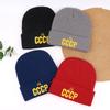 Pullover CC Hat Winter Knitted Hat Cold Wool Hat Three-dimensional Russian Embroidery CP Popular Letters Men and Women