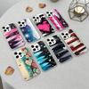 Чехол для телефона Y2k J-INS Graffiti для iPhone 17,16,15,14,13,12,Pro MAX Черный Матовый Ударопрочный Чехол