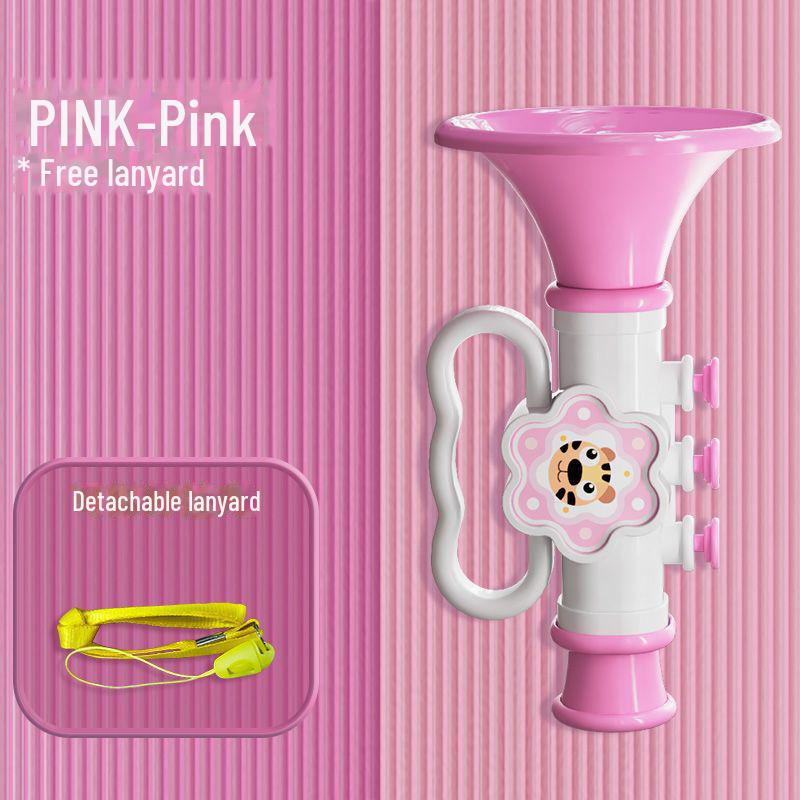 Мультяшная детская труба-свисток со шнурком - музыкальный инструмент для детей