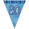 Unique Party 80th Birthday Glitz Pennant Bunting