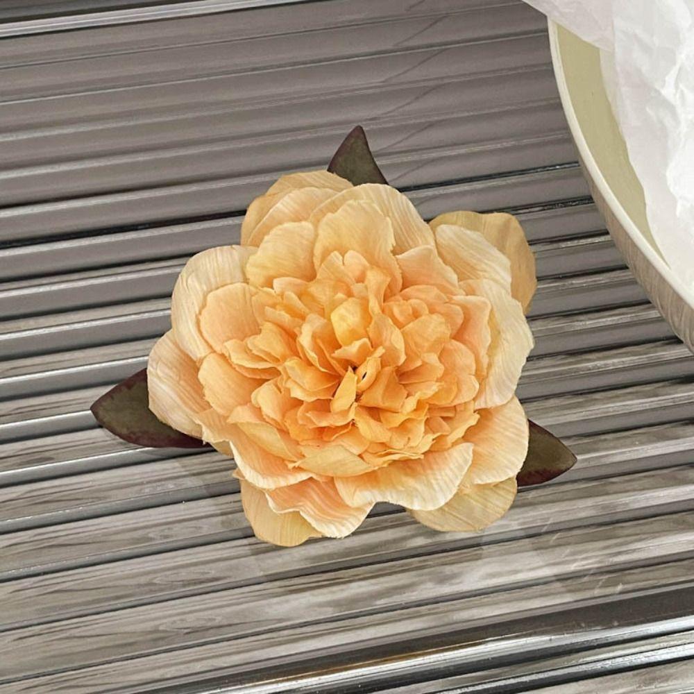 Цветок Искусственный Цветок Заколки для Волос Богемия Боковые Заколки Пион Цветок Заколка для Волос Женщины