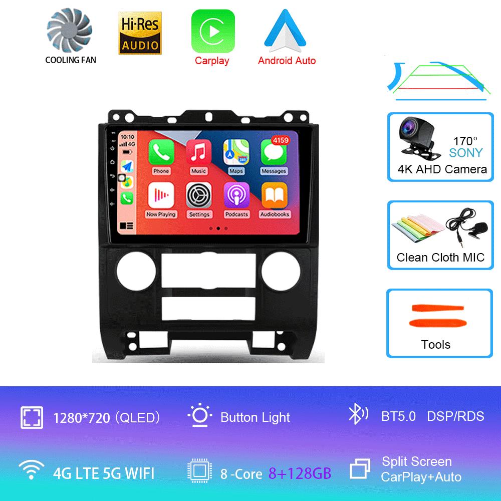 Car Radio Android14 For Ford Escape 2007 2008 2009 2010 2011 2012 Navigation GPS Multimedia Video Player Stereo Wireless Carplay