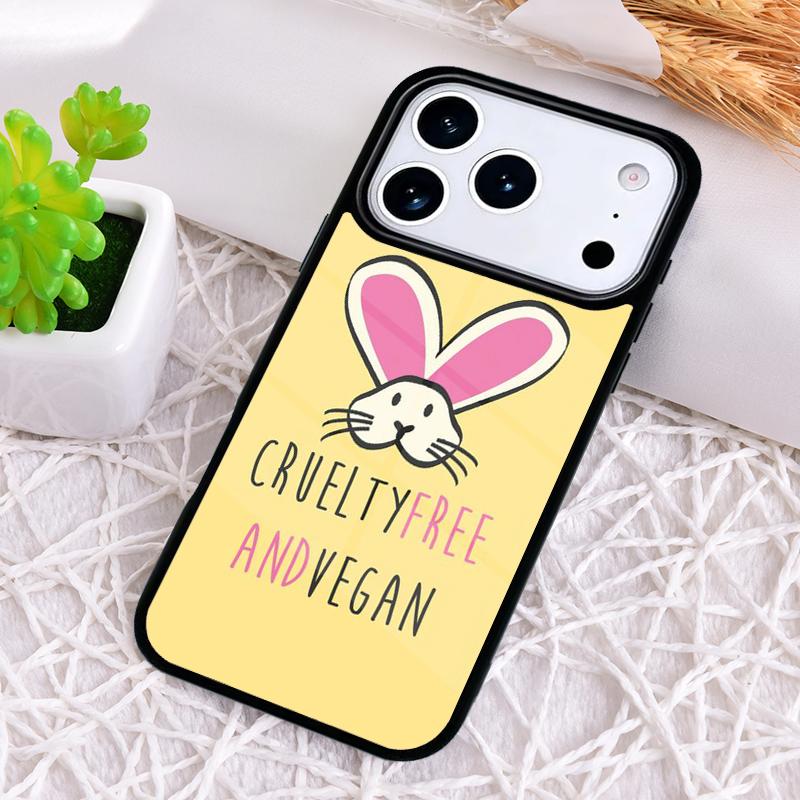 VEGAN FOOD QUOTES ANIMAL LOVE Shockproof Phone Case for iPhone 17 Air 16e 15 11 12 14 13 Pro Max Cover Coque