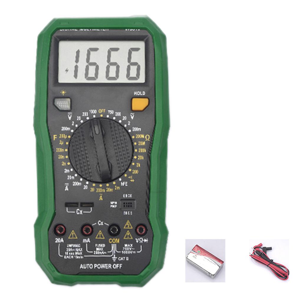 Вольт Ампер Конденсатор Диод Триод NCV Гц Тестер С Подсветкой Мультиметр с Функцией Удержания Данных Автоотключением Индикацией Низкого Заряда Батареи