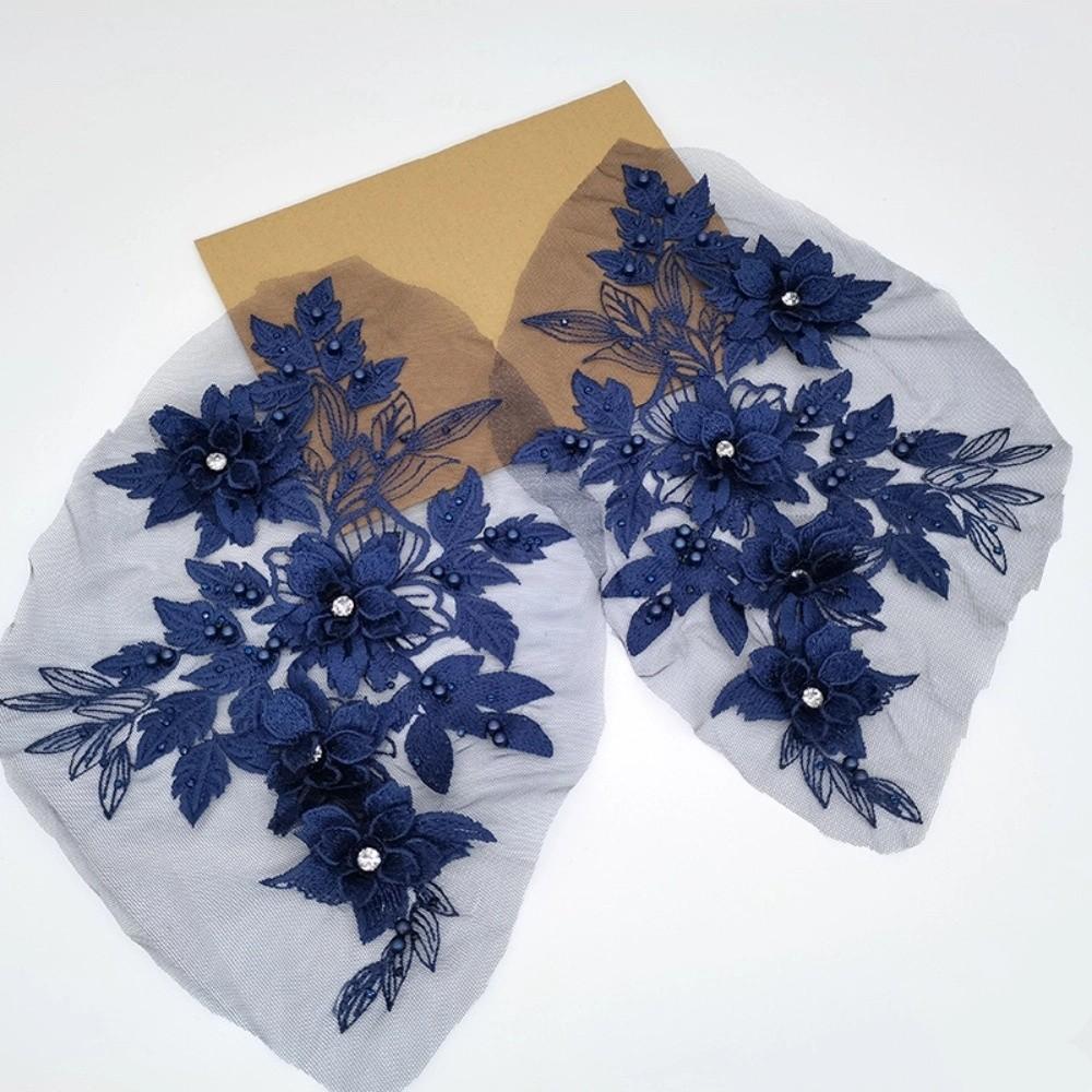 Элегантная нашивка с вышивкой пайетками, вышивка цветов, аппликация для одежды, шитье