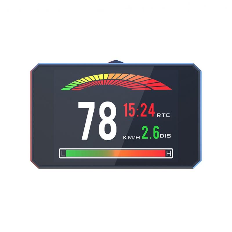 P16 Автомобильный HUD OBD2 ЖК-дисплей Head Up Display Спидометр км/ч, миль/ч Тахометр Температура ОЖ Расход топлива Давление Турбины