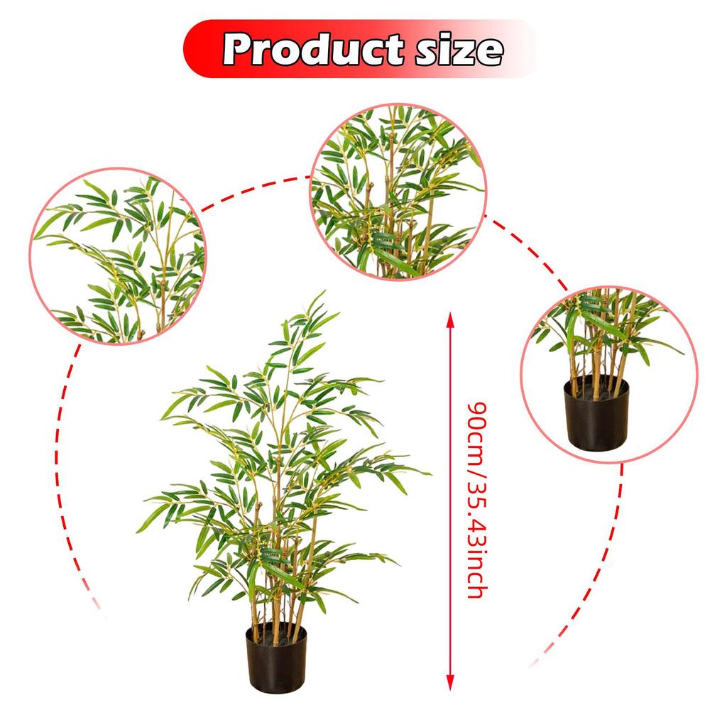 Искусственное бамбуковое дерево Искусственное дерево для гостиной, рабочего стола, для использования в помещении и на улице