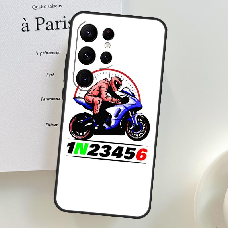 1N23456 Motorcycle Phone Case For Samsung Galaxy S24 S25 Ultra S9 S10 S20 S21 S22 S23 Plus S24 FE Cover Shell
