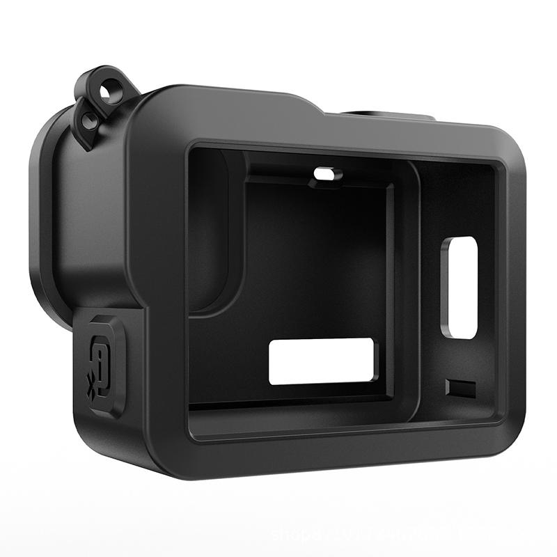 Sport Camera Silicone Protective Case Cover With Len Cap And Hanging Rope For Gopro Hero 2024 Glass Screen Protector