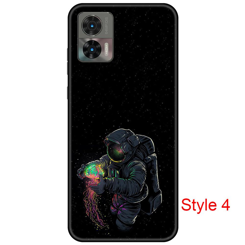 For Moto Edge 30 Neo Case, Motorola Edge 30 Lite Cute Case Girls Women, Black Slim Anti Scratch TPU Shockproof Protective Case for Edge 30 Neo Case