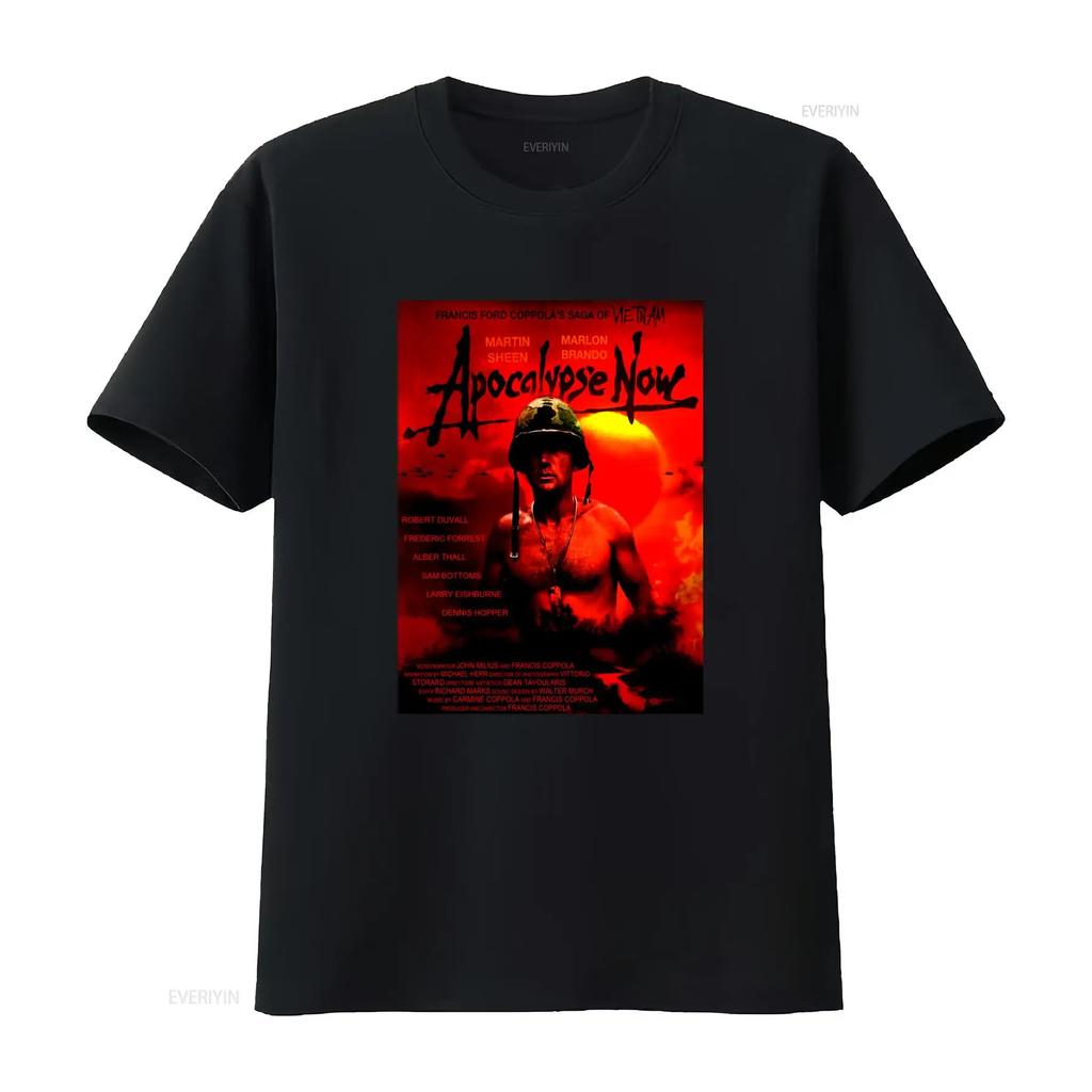 Apocalypse Now V33 Movie Poster Print Mens T Shirt Available in Sizes S 5XL vintage Washed Stylish fashion graphic Versatile