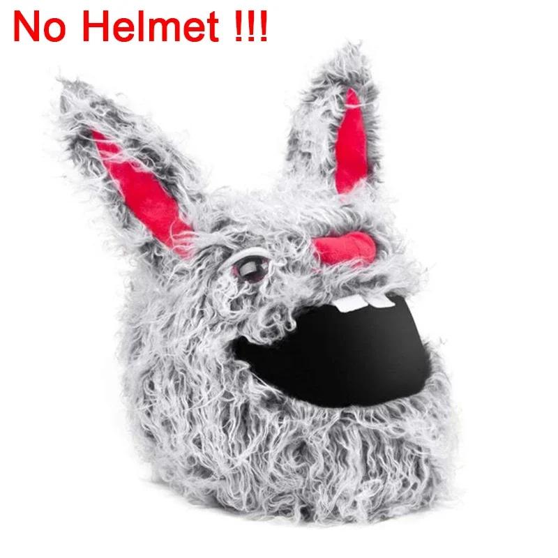 Motorcycle Helmet Cartoons Plush Helmet Protective Cover Helmet Full Face Covers for Outdoor Fun Christmas Personalized Helmets