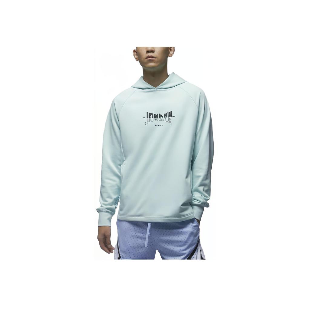 Jordan Dri-Fit Sport Толстовка с буквенным принтом Толстовка с длинными рукавами Мужская толстовка Ice-Jade-Blue FQ6809-346