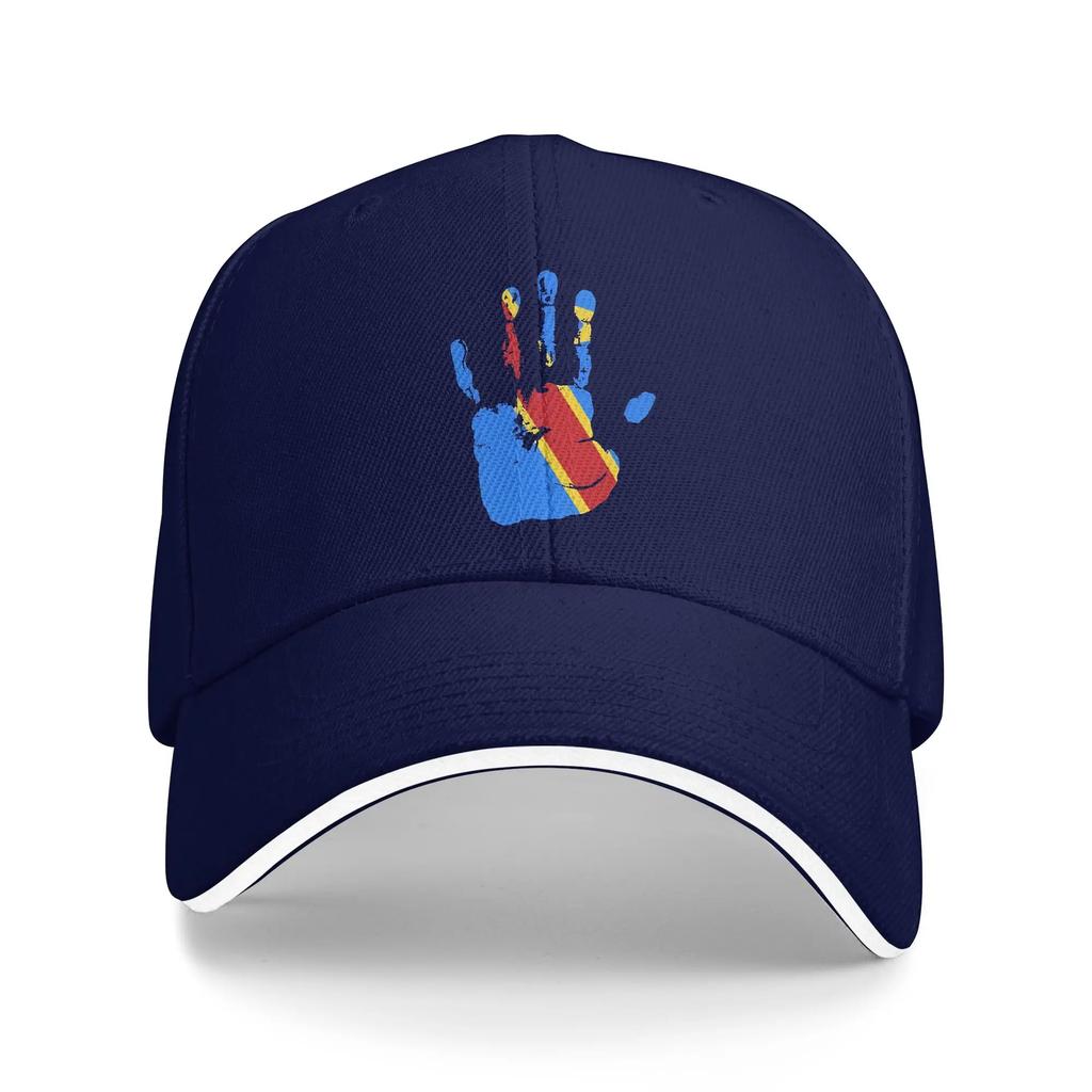 The Congo Flag Palm Baseball Cap Fashion Unisex Unisex Hip Hop Hats Sun Custom DIY Hiking Fishing Baseball Caps Birthday Gift
