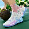 New Basketball Shoes Men and Women Teenagers Actual Training Shoes EVA Sole Non-slip, Wear-resistant and Shock-absorbing Sports Shoes