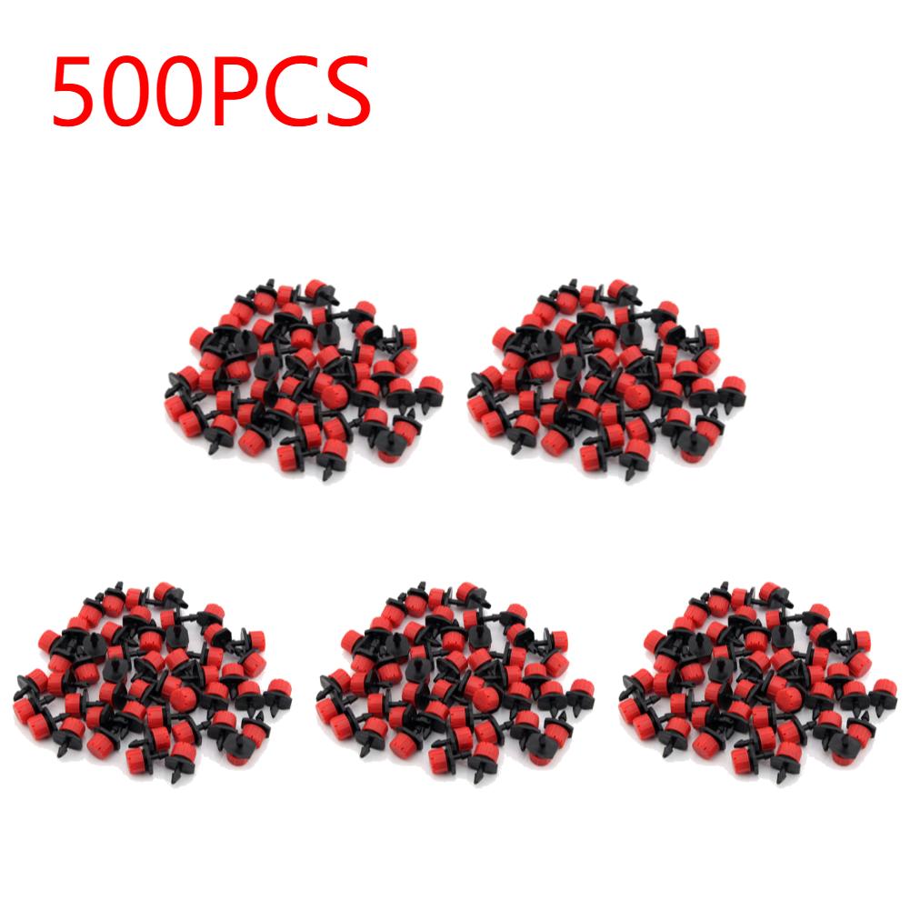 500-100pcs Adjustable Irrigation Drippers Sprinklers Garden Potted Plant Water Dropper Head Watering Irrigation System 8 Holes