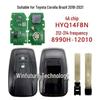 Совместим с бразильским брелоком Toyota Corolla, частота 312-314 МГц, чип 4A, модель HYQ14FBN.