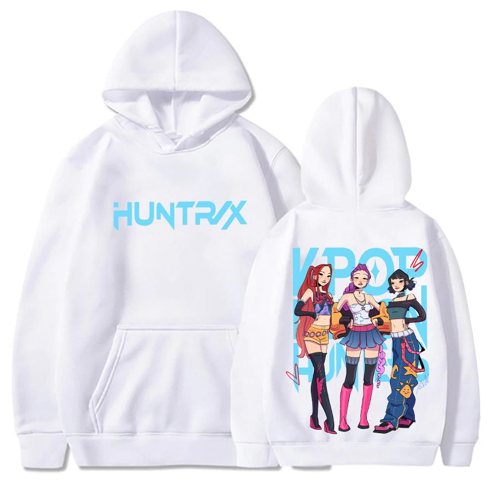 Худи K-pop Охотники на демонов Унисекс С длинным рукавом Повседневные толстовки Топы Мужская Женская Толстовка Подарок для фанатов