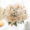 Artificial Flowers Silk Dahlia Roses Daisy Festive Garden Arch Wall Wedding Bridal Bouquets Party Decor Gift Ornament Hot Sales