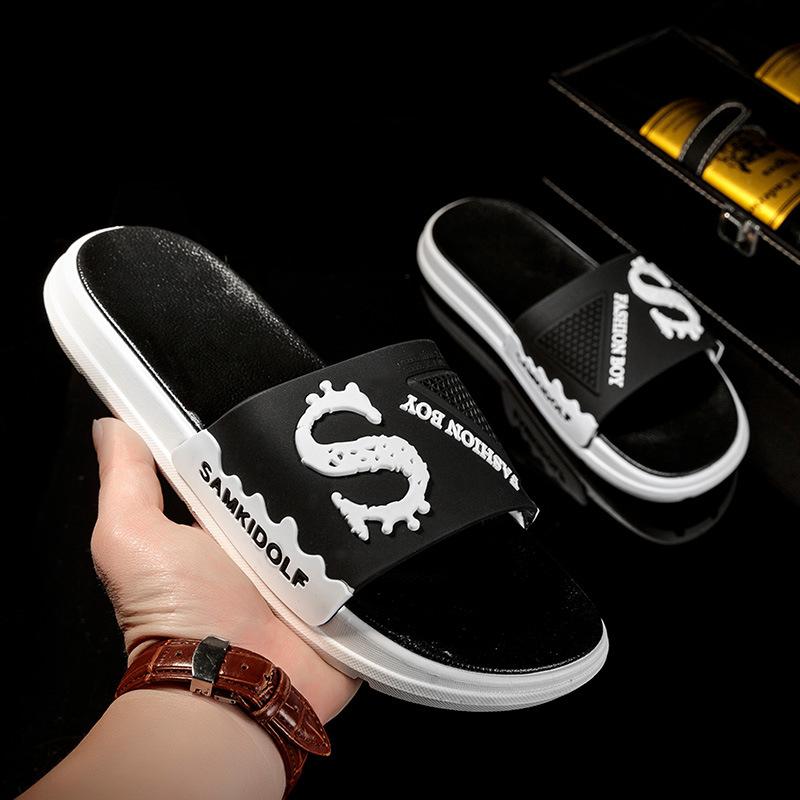 New Slippers Men's Summer Couples Can Wear Thick-soled Non-slip and Wear-resistant Fashionable Cool Slippers Men's Shoes