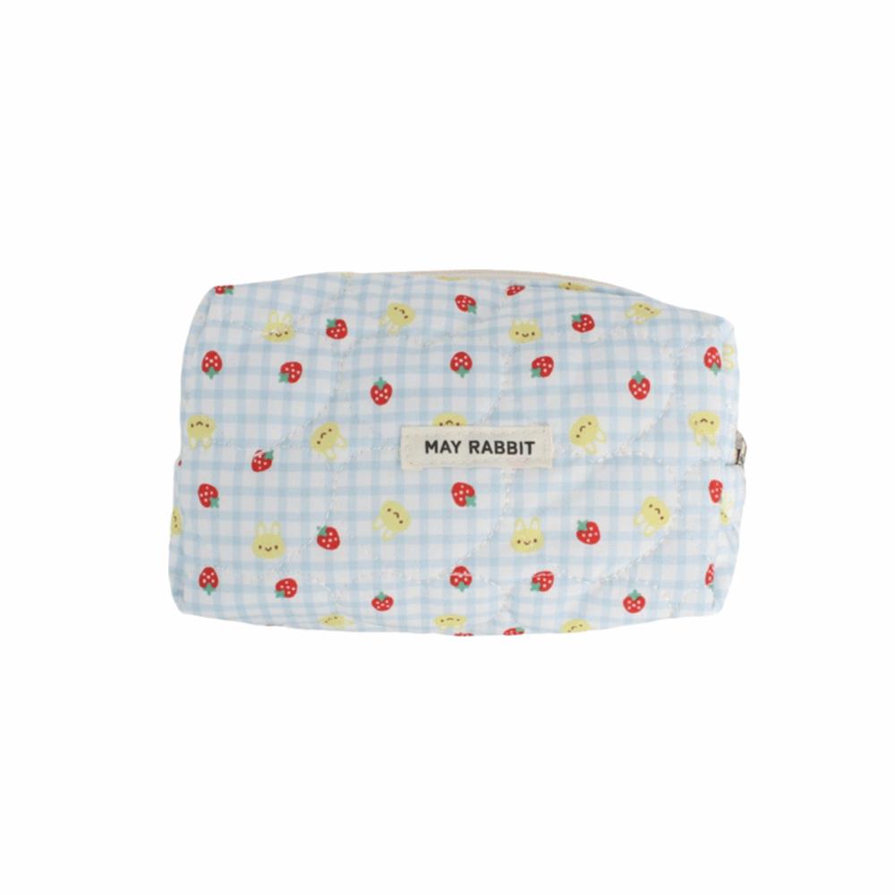 Strawberry Heart Storage Bag Zipper Washbag Bags New Pencil Case