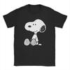 Unisex Snoopys T Shirt Pure Cotton Clothing Novelty Short Sleeve Crewneck Tee Shirt Unique TShirts