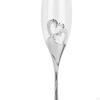 Champagne Flute Glassware Hand Blown Heart Shaped Toasting Cups Goblet Cocktail Glass Elegant for