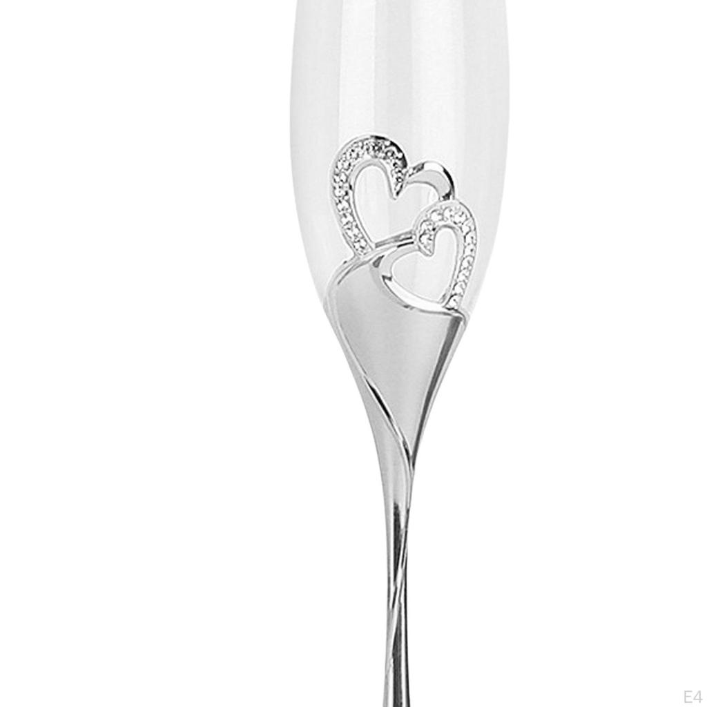 Champagne Flute Glassware Hand Blown Heart Shaped Toasting Cups Goblet Cocktail Glass Elegant for
