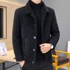 Winter Men's Woolen Jacket Trend Thickened Short Mink Jacket Youth Lapel Woolen Coat Men's Fashion Trend