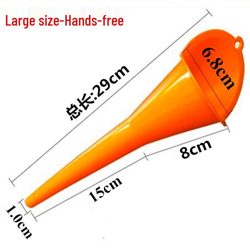 Компактная пластиковая воронка с длинным носиком для моторного масла, автомойки и заправки мотоциклов