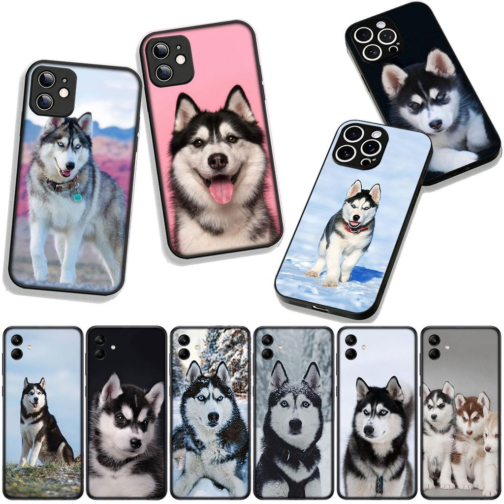 Cover Lovely Husky Dog Funny for Motorola Moto G04 G13 G14 G22 G23 G20 G32 G34 G35 G64 G82 G84 G53 G60 G72 E14 E15 E13 Case