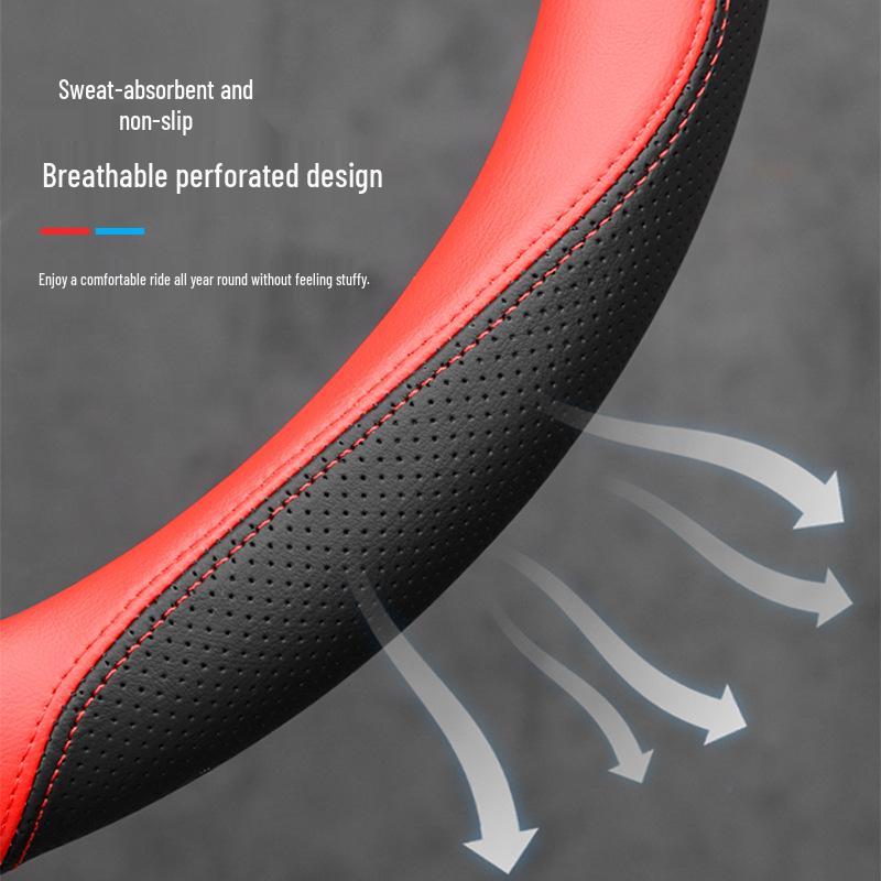 Натуральная кожаная оплетка руля для Changan UNIV, UNIK 2-го поколения, CS55 Plus и Yida - Аксессуар для тюнинга автомобиля