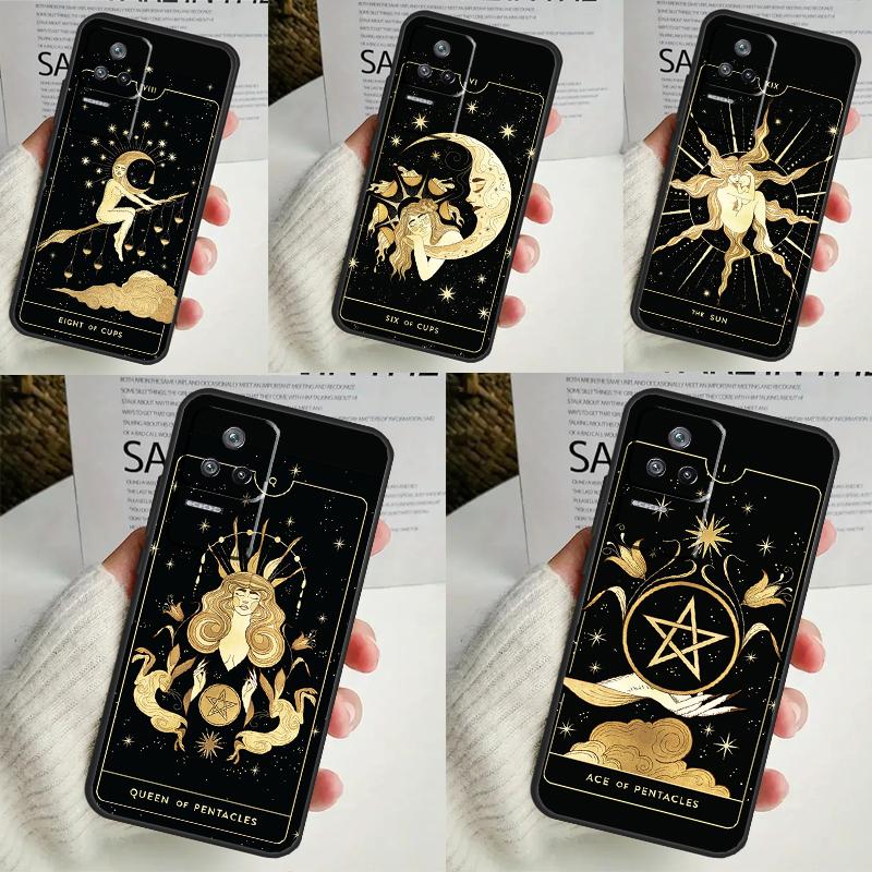 Witches Moon Tarot Mystery Totem Funda For POCO M6 Pro X3 X4 X5 X6 M5s F3 F5 Xiaomi 13T Pro 12T 11T 12 13 Lite 14 Ultra Case